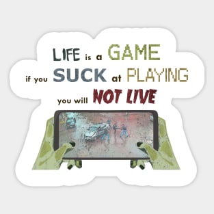 Life is a game Sticker